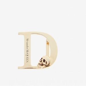 Alexander McQueen Shoes | Mens|Womens Alphabet Sneaker Charm Pale Gold LETTER D